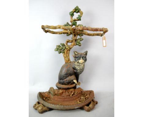 Cast Iron painted stick standBeing sold on behalf of Cystic Fibrosis &amp; GUTS Fighting Bowel Cancer.   