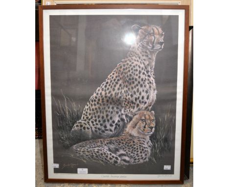 Gordon Howard - signed, Limited Edition coloured print, Cheetah, No 723/850, 60 x 45cmBeing sold on behalf of Cystic Fibrosis
