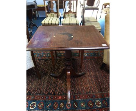 A 19th century mahogany tripod table