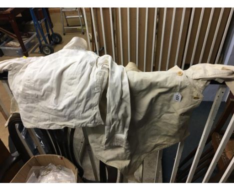 Two vintage fencing smocks