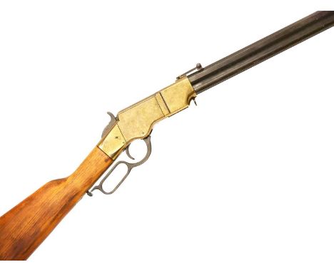 Denix replica Henry Rifle Denix replica Henry Rifle, 24inch barrel and brass effect frame.No licence required. Buyer must be 