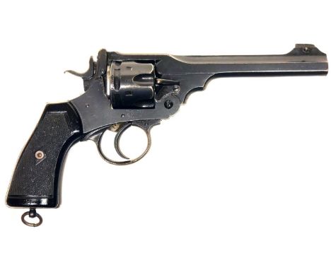 Webley .455 Mk VI service revolver LICENCE REQUIRED Webley .455 Mk VI service revolver, 6inch barrel, the frame stamped 'Webl