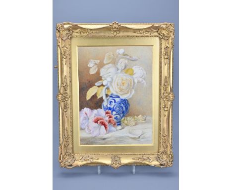 MARY ELIZABETH DUFFIELD (British, 1819-1914) English School, Watercolour On Paper in an ornate gilt frame. Signed lower left 