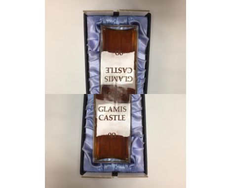 A ROYAL BRIERLEY DECANTER OF GLAMIS CASTLE WHISKY (BOXED) 75CL