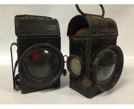 PAIR OF VINTAGE CYCLE LAMPS,RAYDYOT 