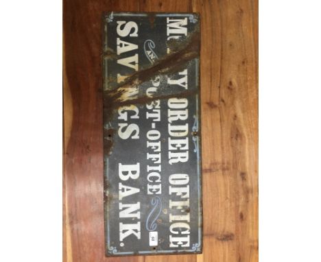 POST OFFICE ENAMEL SIGN 25 X 63 CM 
