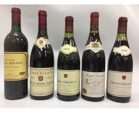 5 BOTTLES VINTAGE WINE (RED)