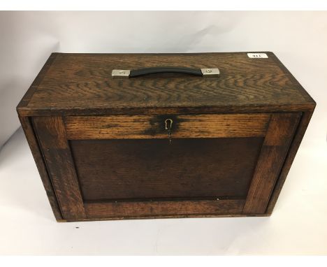 ENGINEERS WOODEN FITTED TOOL BOX FULL OF TOOLS