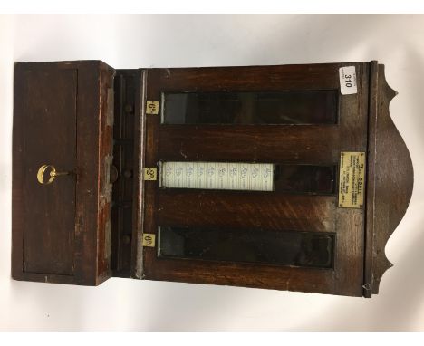 VINTAGE OAK CASED CIGARETTE VENDING MACHINE "THE DORIE"