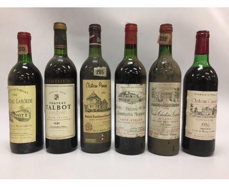 6 BOTTLES VINTAGE WINES (RED)