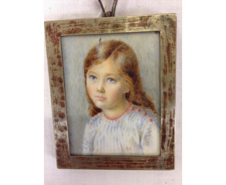 MINIATURE PORTRAIT OF YOUNG GIRL 