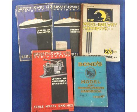 Ephemera, 5 Model catalogues, 4 pub by Bassett-Lowke, Model Ships 1935 (February) & 1940 (July), Model Railways, 8th Edition 