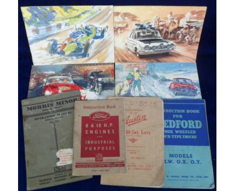 Motoring, small selection of booklets, various ages inc handbook of the Austin Lorry, 6 Castrol Achievement Booklets early 19