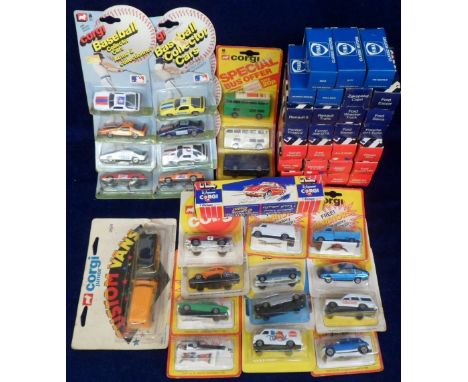 Corgi Juniors, including Baseball Collector Cars (8), 2 Citroen Safari, Warriors Of The Galaxy Sticker Issues (4), with some 