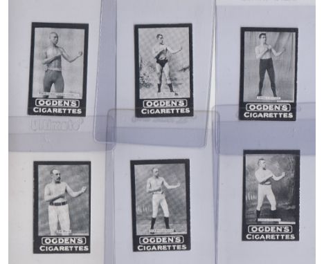 Cigarette cards, Ogden's Tabs, Heroes of the Ring (set, 17 cards, all in individual card sleeves) (gd)