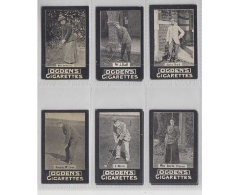 Cigarette cards, Ogden's Tabs, General Interest (item 97-2, Golf), includes Morris, Braid, Vardon etc (set, 15 cards) (gd)