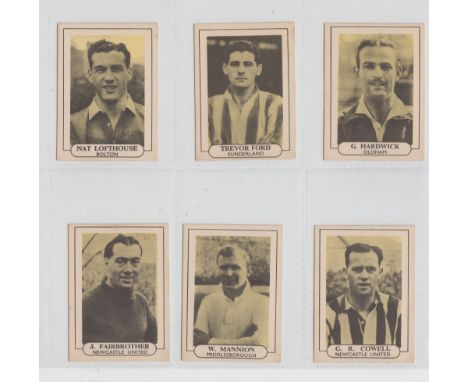 Trade cards, Wilkinson, Popular Footballers (11/25), nos 8, 10, 12, 13, 17, 18, 20, 22, 23, 24 & 25 (one fair (no 25, rest gd