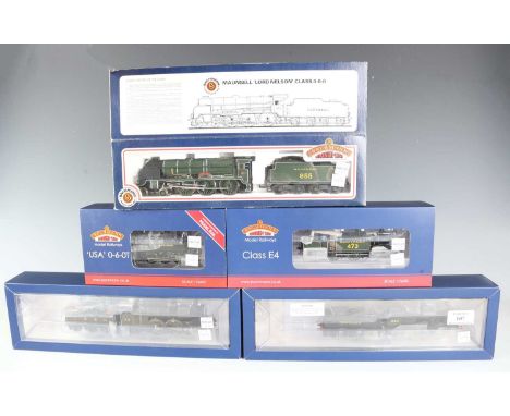 Three Bachmann Branch-Line gauge OO locomotives and tenders, comprising No. 31-461A C Class 1294 in Southern black, No. 31-40