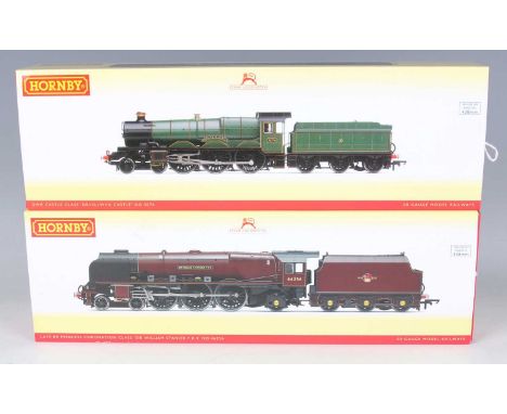 Two Hornby gauge OO DCC Ready locomotives and tenders, comprising R.3555 Coronation Class 46256 'Sir William Stanier' and R.3