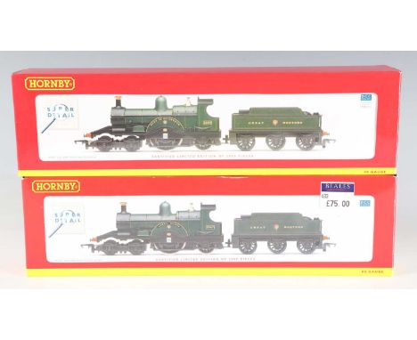 Two Hornby gauge OO DCC Ready limited edition R.2614 Dean Class locomotives 3047 'Lorna Doone' and tenders, Nos. 1763/2000 an