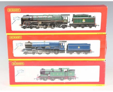 Two Hornby gauge OO locomotives and tenders, comprising R.2309 'King George VI' and R.2387 'Flying Dutchman', together with a