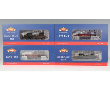 Six Bachmann Branch-Line gauge OO locomotives and tenders, comprising No. 32-178A Class 5MT Crab 13174 in lined black, No. 31