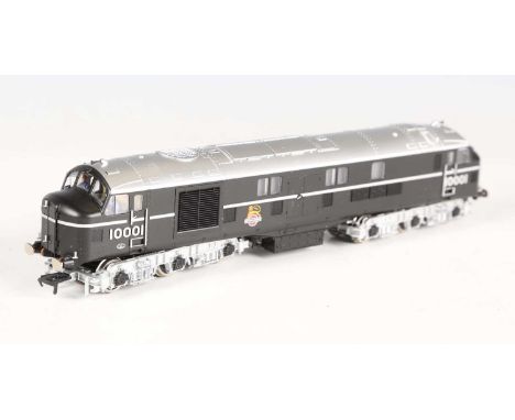 A Bachmann Branch-Line gauge OO No. 31-998 locomotive 10001 in LMS black and chrome with early BR emblem, boxed with instruct