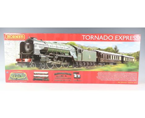 A Hornby gauge OO R.1225 DCC Ready Tornado Express train set, boxed, contents still tissue wrapped (box lightly damaged).