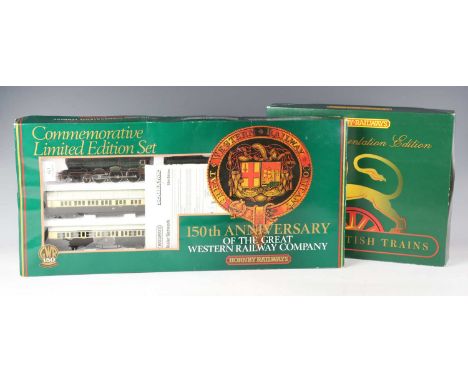 Two Hornby Railways gauge OO train sets, comprising R.775 150th Anniversary of the Great Western Company and R.2032 Heart of 
