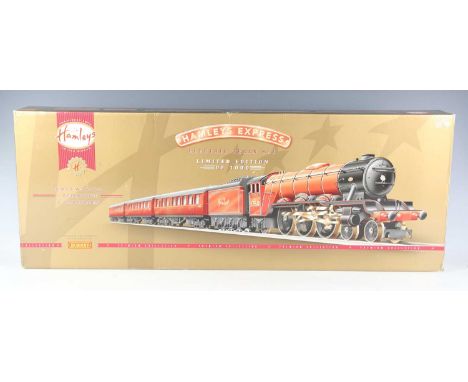 A Hornby gauge OO limited edition R.103 Hamleys Express train set, No. 946/1000, boxed with certificate, contents still tissu