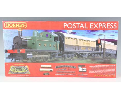 Three Hornby gauge OO train sets, comprising R.1180 Postal Express, R.1158 Pennine Express and R.1140 Caledonian Carrier, all