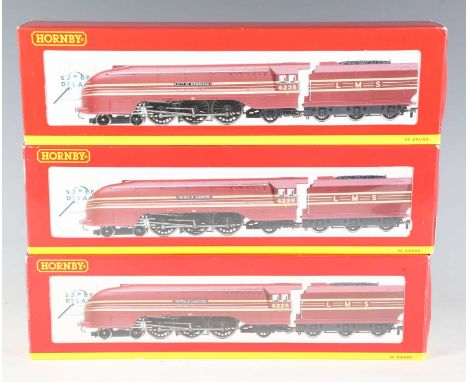 Three Hornby gauge OO Coronation Class locomotives and tenders, comprising two R.2179 6225 'Duchess of Gloucester' and R.2205