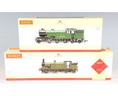 Two Hornby gauge OO DCC Ready tank locomotives, comprising R.3461 Thompson L1 Class 67702 and R.2678 Class M7 252, both boxed