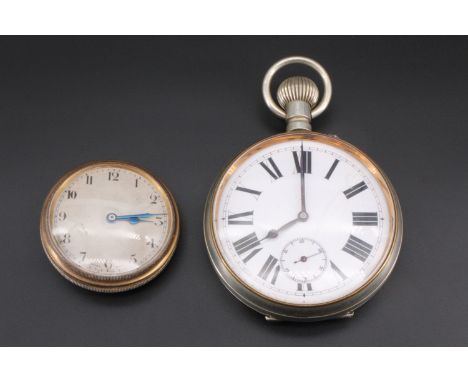 A late 19th / early 20th Century Goliath travelling watch, (78 mm excluding bow, mainspring failed), together with a travel c