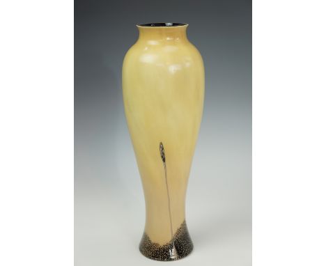 A Caithness Opaline glass vase, 30 cm