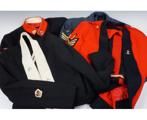 Four late 20th Century army and RAF mess dress uniforms