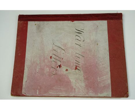 [Great War personal account] A 1930s album entitled "War time Letters" and containing an extensive group of Great War autogra