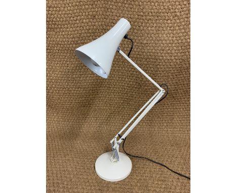 A contemporary Anglepoise or similar desk lamp