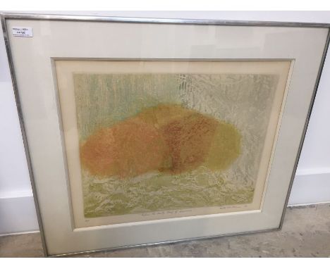 'Before the Early Leaf of Summer'
Etching with aquatint printed in colours, 1970, on wove, signed, dated, titled and inscribe