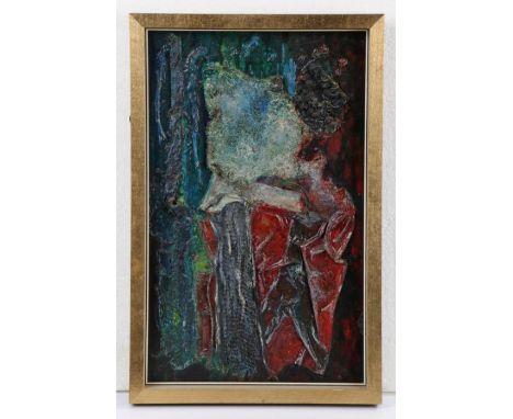 Maurice Jadot (Belgian, 1893-1983) 'Four Way Abstract'
signed M Jadot and dated '57 (to reverse), oil on canvas
40 x 26cm
