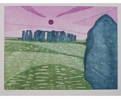 John Brunsden (British, 1933-2014)
'Stonehenge'
Etching with aquatint, on wove, titled and numbered&nbsp;22/150 in pencil, wi