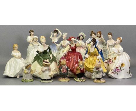 ROYAL DOULTON FIGURINES, a collection of 13 - Barbara HN2962, Buttercup HN2399, Helen HN3601, Linda HN2758, Maria HN3381, Dia