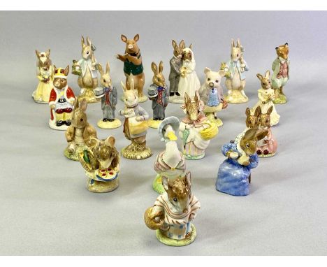 ROYAL ALBERT, BESWICK &amp; ROYAL DOULTON BEATRIX POTTER/BUNNYKINS FIGURES - a collection of 19