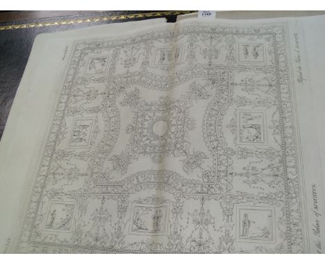 A large album 'De la Gazette Des Beaux- Arts', a/f and containing architectural plates and prints.
