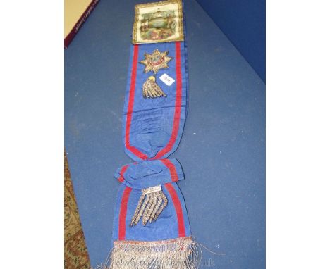 A Masonic ceremonial Sash for the Order of Druids.