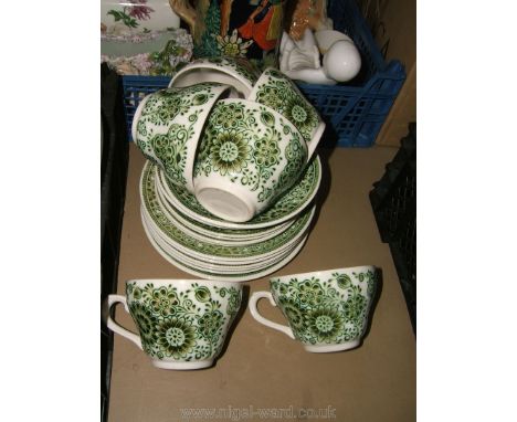 A Broadhurst, Staffordshire Ironstone Six piece Teaset including cups, saucers and side plates