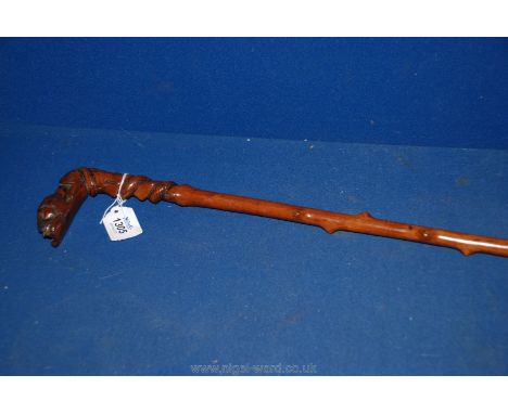 A Fruitwood walking Stick