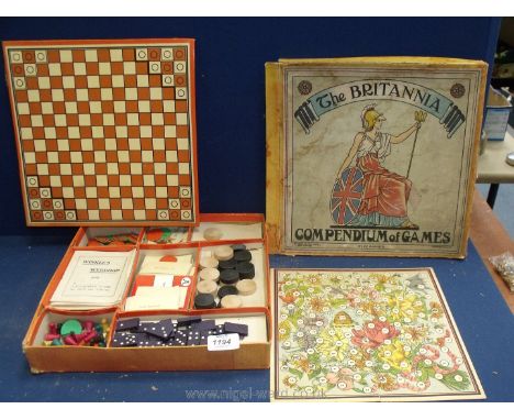 A Chad Valley Compendium of Games 'The Britannia'.