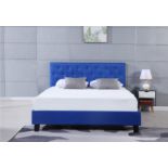 velvet droit 152 *203 queen bleu