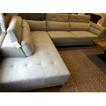 2-pc L-shape Sofa Unit NEW! (Dimensions via photo)